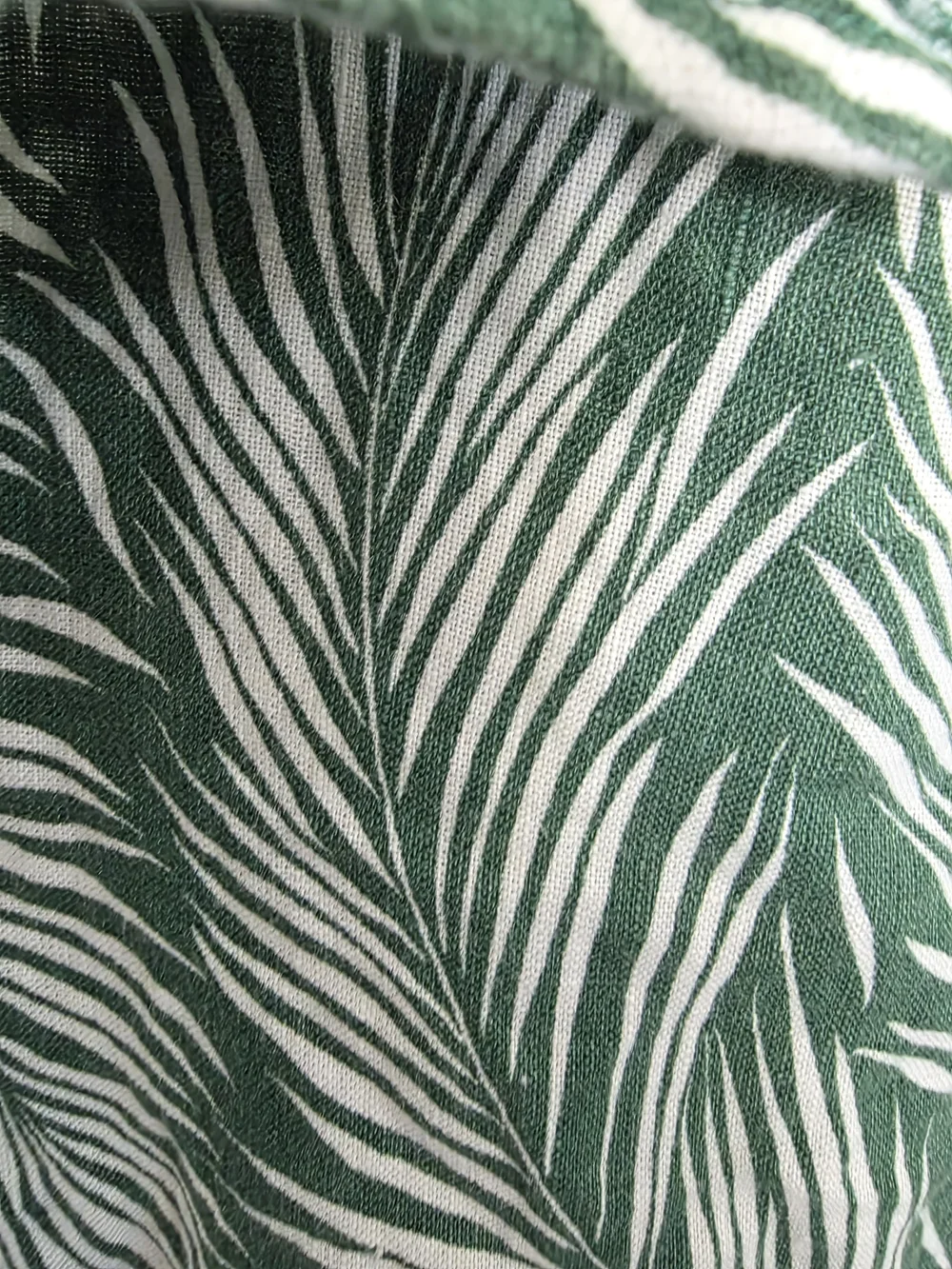 J. Crew Green Leaf Print Short-Sleeve Button-Up Shirt